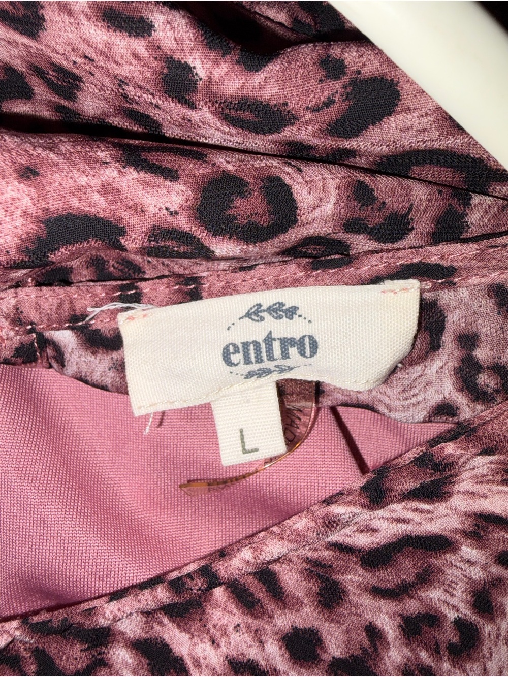 entro Pink Leopard Print dress